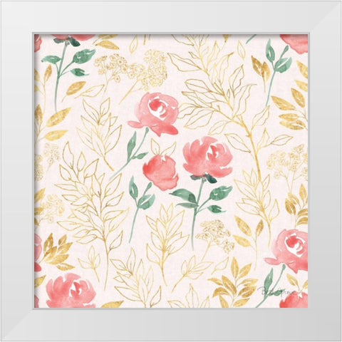 All You Need is Love Pattern IIB White Modern Wood Framed Art Print by Grove, Beth