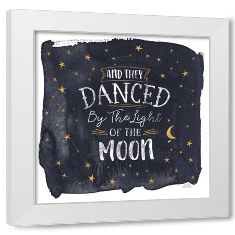 Celestial Love II Sq White Modern Wood Framed Art Print by Marshall, Laura