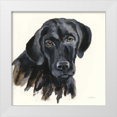Chrissy White Modern Wood Framed Art Print by Vassileva, Silvia