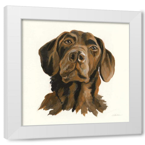 Oscar White Modern Wood Framed Art Print by Vassileva, Silvia