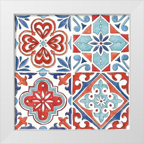 Americana Mood Pattern VII White Modern Wood Framed Art Print by Tavoletti, Anne