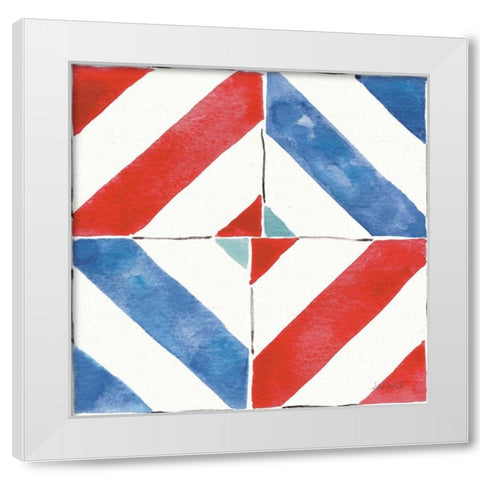 Americana Mood Pattern VIII White Modern Wood Framed Art Print by Tavoletti, Anne