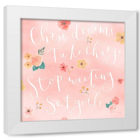 Chase Dreams Pattern VIA White Modern Wood Framed Art Print by Jackson, Jenaya