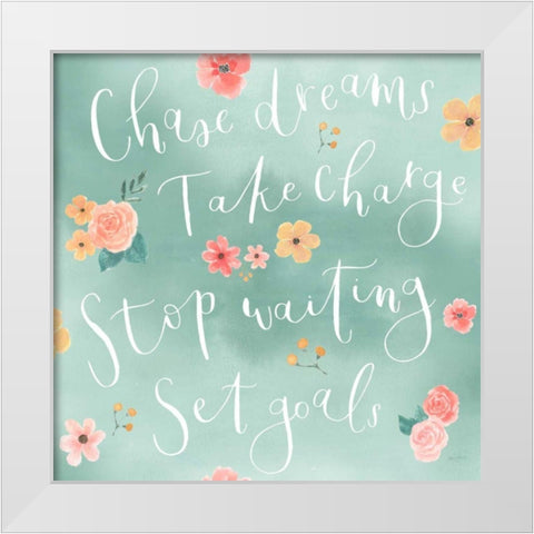 Chase Dreams Pattern VIB White Modern Wood Framed Art Print by Jackson, Jenaya
