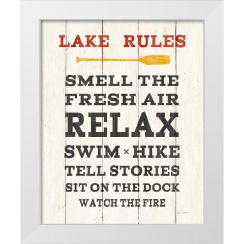 Cabin Life VI Neutral White Modern Wood Framed Art Print by Schlabach, Sue