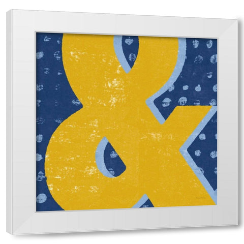 Punctuated Square II Bright White Modern Wood Framed Art Print by Mullan, Michael