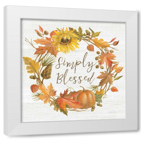 Fall Splendor VI White Modern Wood Framed Art Print by Vassileva, Silvia