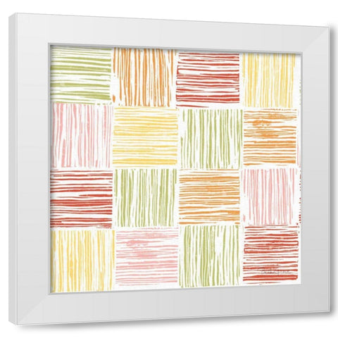 Farmhouse Floral Pattern VIIA White Modern Wood Framed Art Print by Grove, Beth