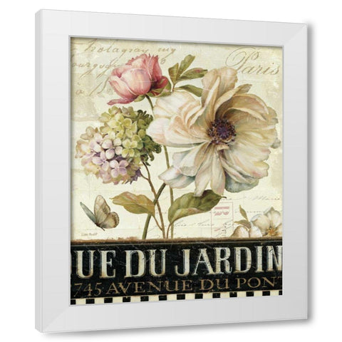 Marche de Fleurs II White Modern Wood Framed Art Print by Audit, Lisa