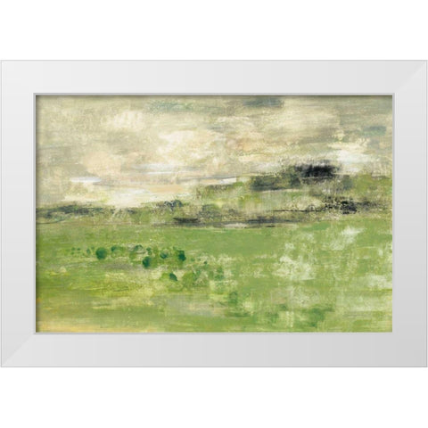 Spring Valley I Green White Modern Wood Framed Art Print by Vassileva, Silvia