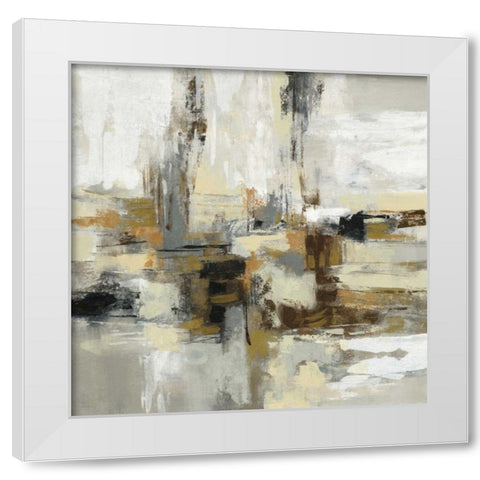 Lava and Steam White Modern Wood Framed Art Print by Vassileva, Silvia