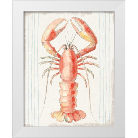 Floursack Nautical II no Words White Modern Wood Framed Art Print by Nai, Danhui