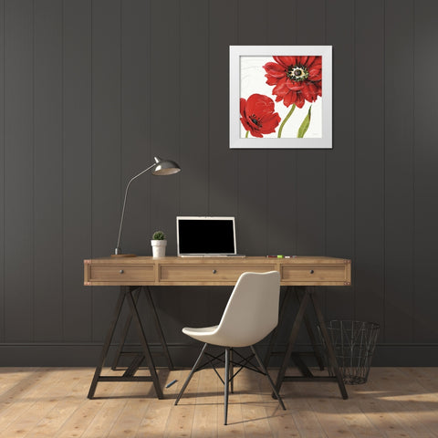 Rouge Paris I White Modern Wood Framed Art Print by Audit, Lisa