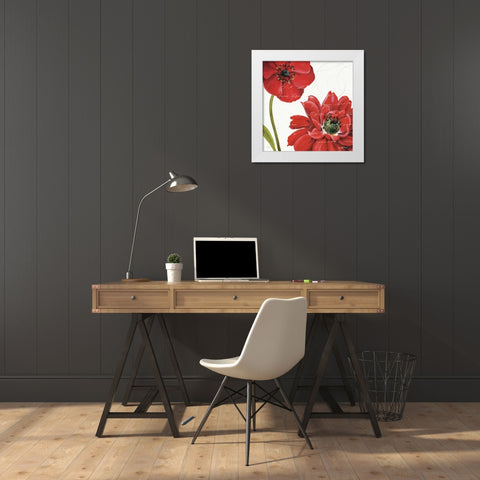 Rouge Paris II White Modern Wood Framed Art Print by Audit, Lisa