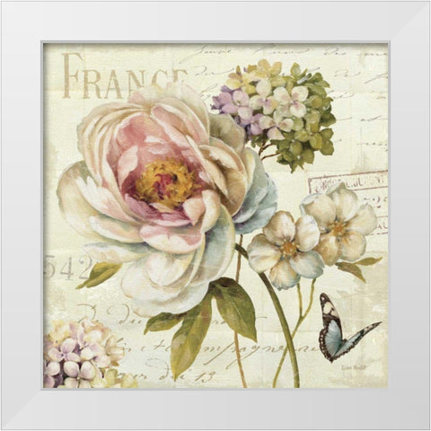 Marche de Fleurs III White Modern Wood Framed Art Print by Audit, Lisa