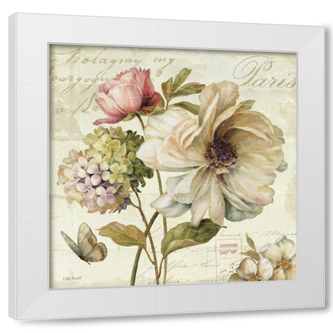 Marche de Fleurs II White Modern Wood Framed Art Print by Audit, Lisa
