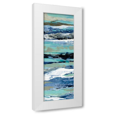 Coastal Sea Foam II White Modern Wood Framed Art Print by Vassileva, Silvia