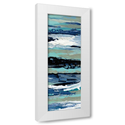Coastal Sea Foam III White Modern Wood Framed Art Print by Vassileva, Silvia