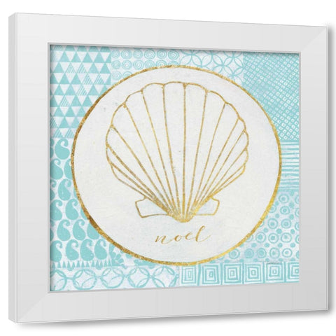 Christmas Shells II White Modern Wood Framed Art Print by Lovell, Kathrine