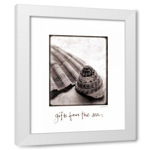 Gifts from the Sea White Modern Wood Framed Art Print by Schlabach, Sue