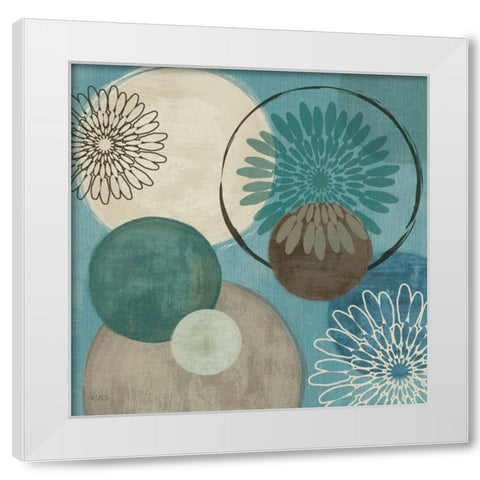Flora Mood I White Modern Wood Framed Art Print by Charron, Veronique