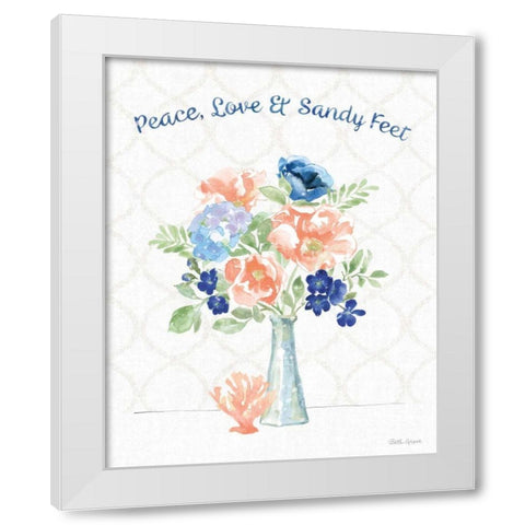 Coastline Botanical VII White Modern Wood Framed Art Print by Grove, Beth