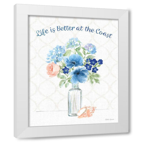 Coastline Botanical VIII White Modern Wood Framed Art Print by Grove, Beth