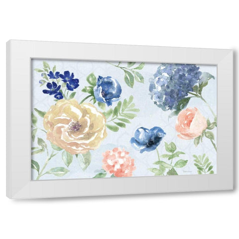 Coastline Botanical I Blue White Modern Wood Framed Art Print by Grove, Beth