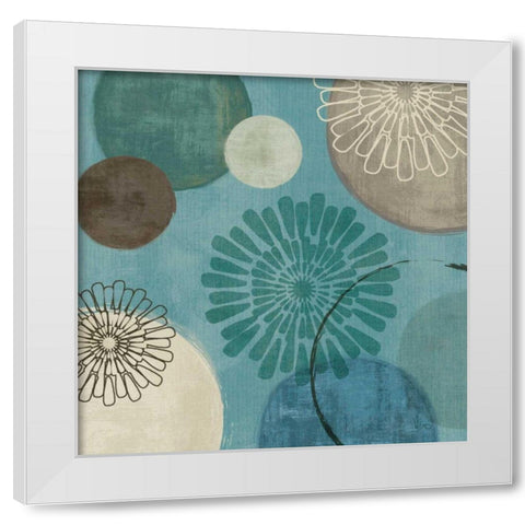 Flora Mood II White Modern Wood Framed Art Print by Charron, Veronique