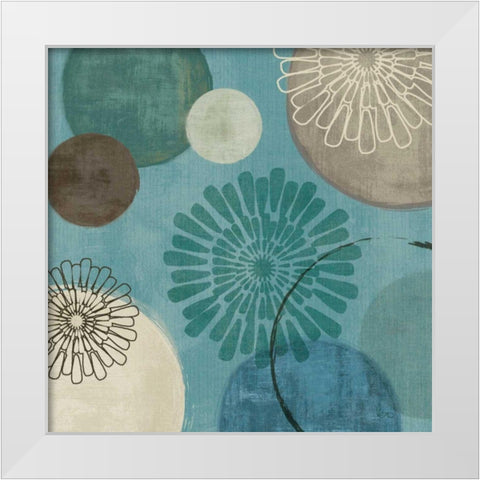 Flora Mood II White Modern Wood Framed Art Print by Charron, Veronique