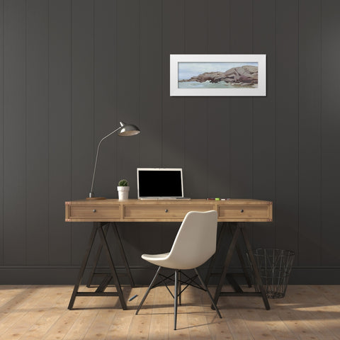 Warrens Point White Modern Wood Framed Art Print by Lovell, Kathrine