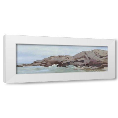 Warrens Point White Modern Wood Framed Art Print by Lovell, Kathrine