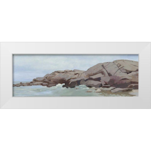 Warrens Point White Modern Wood Framed Art Print by Lovell, Kathrine
