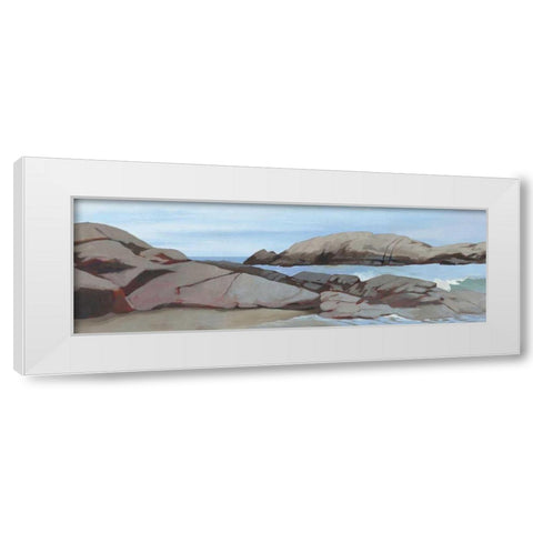 Warrens Point Winter White Modern Wood Framed Art Print by Lovell, Kathrine