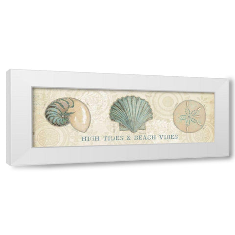 Beach Treasures VIII White Modern Wood Framed Art Print by Adams, Emily