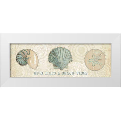 Beach Treasures VIII White Modern Wood Framed Art Print by Adams, Emily