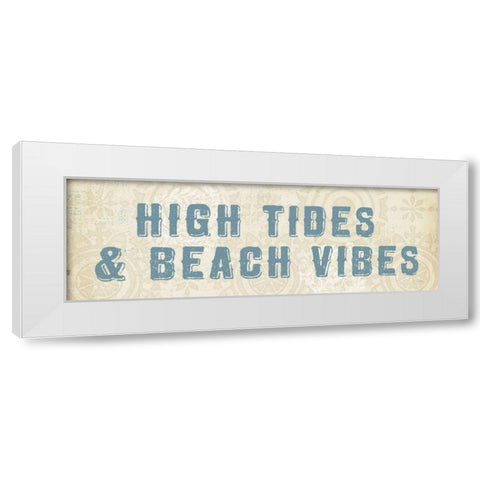 Beach Treasures VIII No Shells White Modern Wood Framed Art Print by Adams, Emily