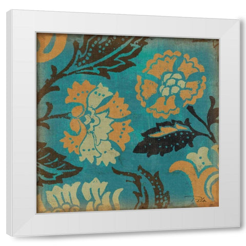 Estampes Floraux II White Modern Wood Framed Art Print by Pela