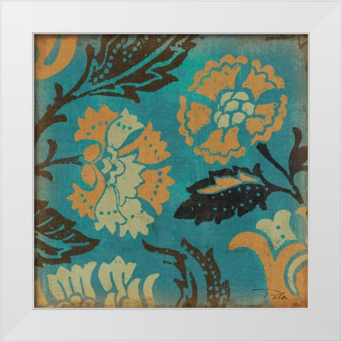 Estampes Floraux II White Modern Wood Framed Art Print by Pela