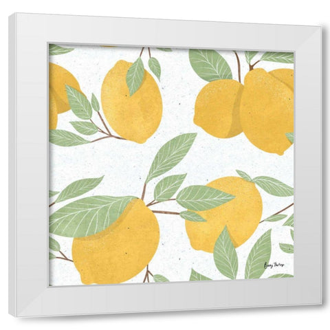 Fruity Cocktails Pattern II White Modern Wood Framed Art Print by Thorns, Becky