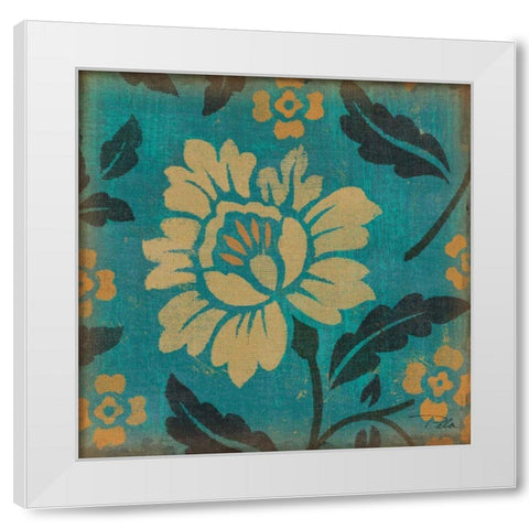 Estampes Floraux VIII White Modern Wood Framed Art Print by Pela