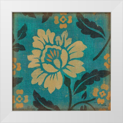 Estampes Floraux VIII White Modern Wood Framed Art Print by Pela
