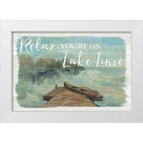 Lakeside Retreat II White Modern Wood Framed Art Print by Vassileva, Silvia