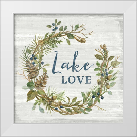 Lakeside Retreat IV White Modern Wood Framed Art Print by Vassileva, Silvia