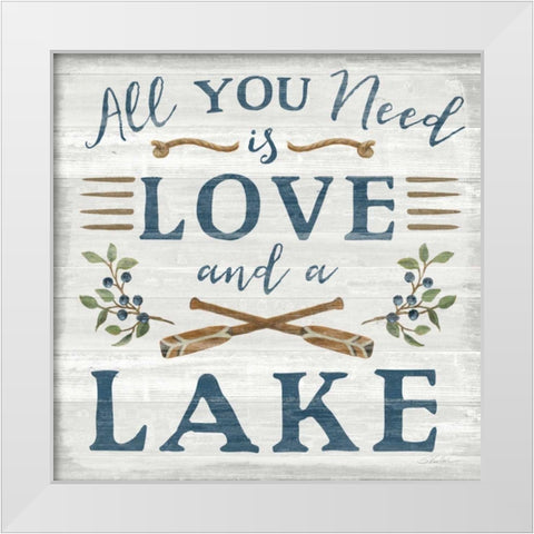 Lakeside Retreat VI White Modern Wood Framed Art Print by Vassileva, Silvia