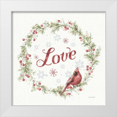 A Christmas Weekend VII Love White Modern Wood Framed Art Print by Audit, Lisa