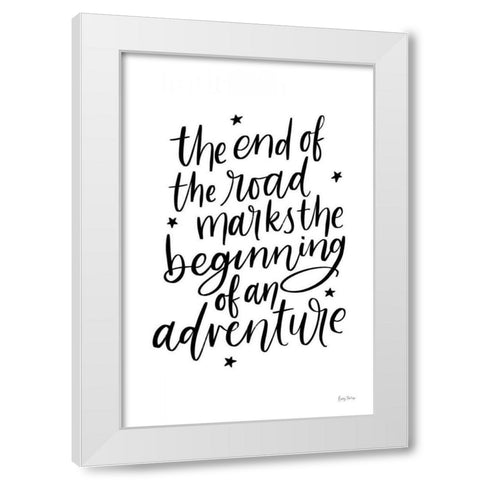 Graduation III White Modern Wood Framed Art Print by Thorns, Becky