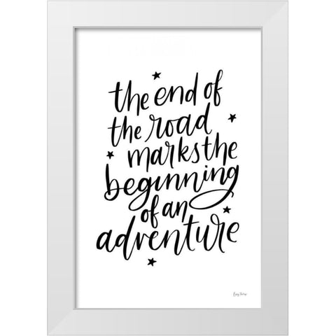 Graduation III White Modern Wood Framed Art Print by Thorns, Becky