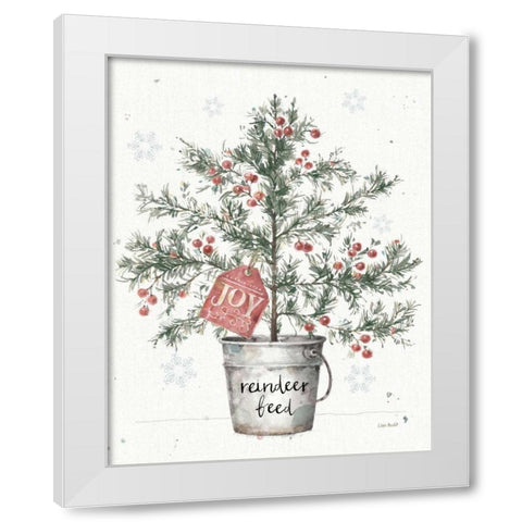 A Christmas Weekend III Greenery White Modern Wood Framed Art Print by Audit, Lisa