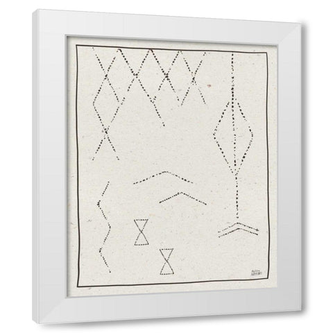 Nordic Geo III White Modern Wood Framed Art Print by Averinos, Melissa